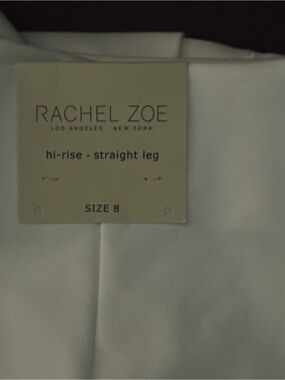 Rachel Zoe Straight Leg Trousers in White